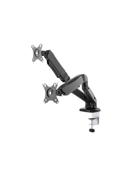 ICY BOX IB-MS304-T, Monitor stand with desk mounted base, for two screens, size up to 27'' | Raidsonic