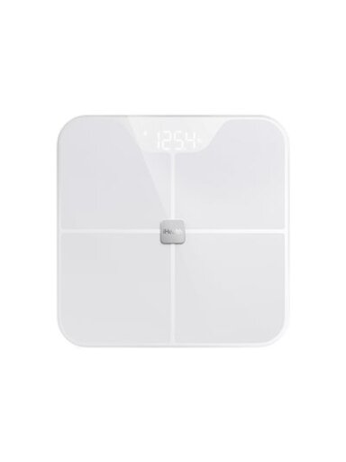 iHealth | Body Analysis Scales | HS2S | Body fat analysis | Body Mass Index (BMI) measuring | Body water percentage | Bone mass analysis | Maximum weight (capacity) 180 kg | Memory function | Multiple users | Muscle ratio/density analysis