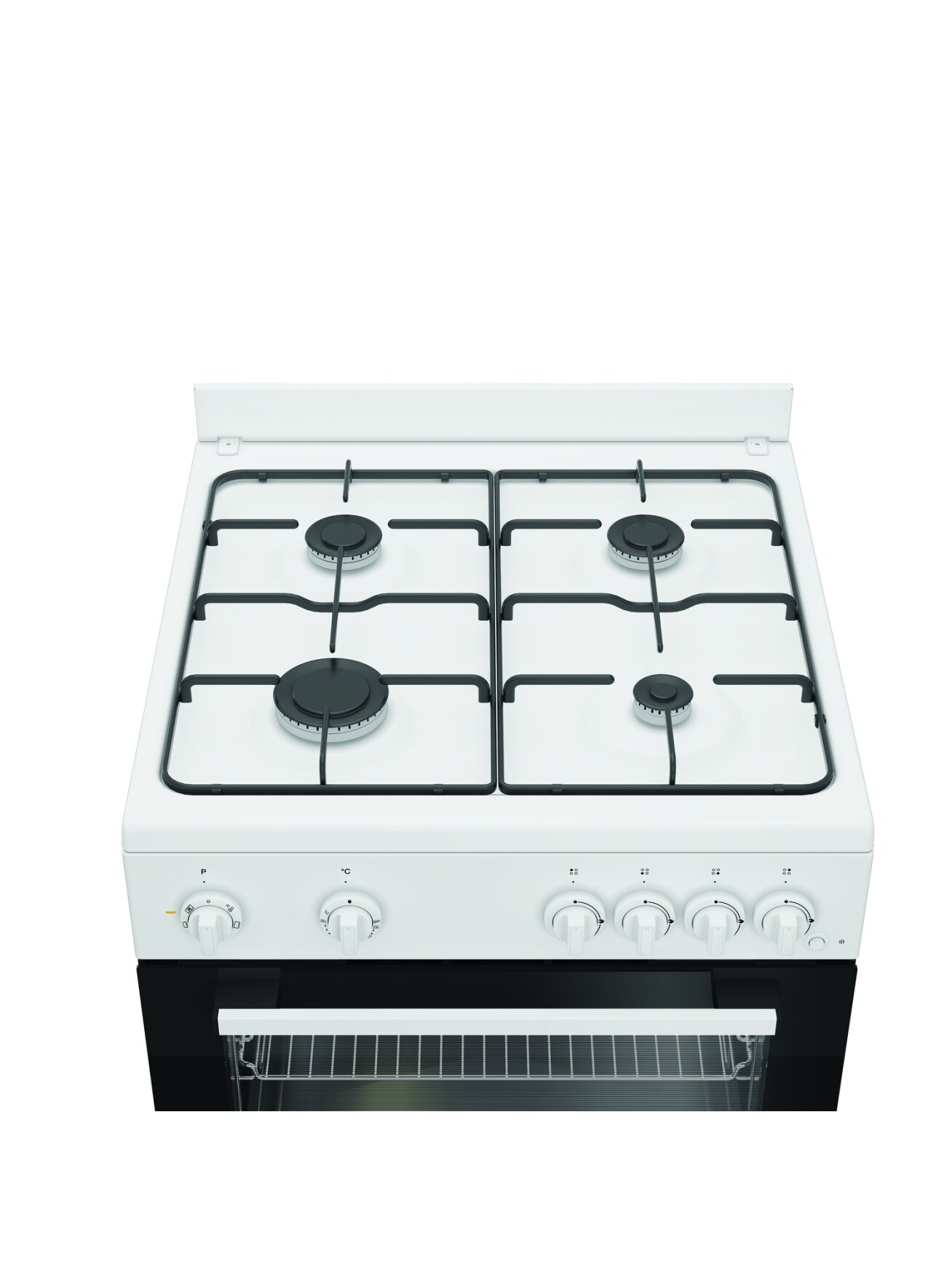 INDESIT Cooker | I6G5KCW | Hob type Gas | Oven type Electric | White | Width 60 cm | Grilling | Depth 60 cm | 72 L 2