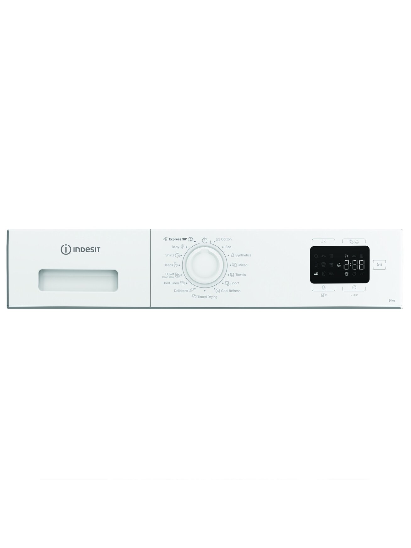 INDESIT Dryer Machine | C YD 92D WB EE | Energy efficiency class E | Front loading | 9 kg | Digital | Depth 60.7 cm | White 4