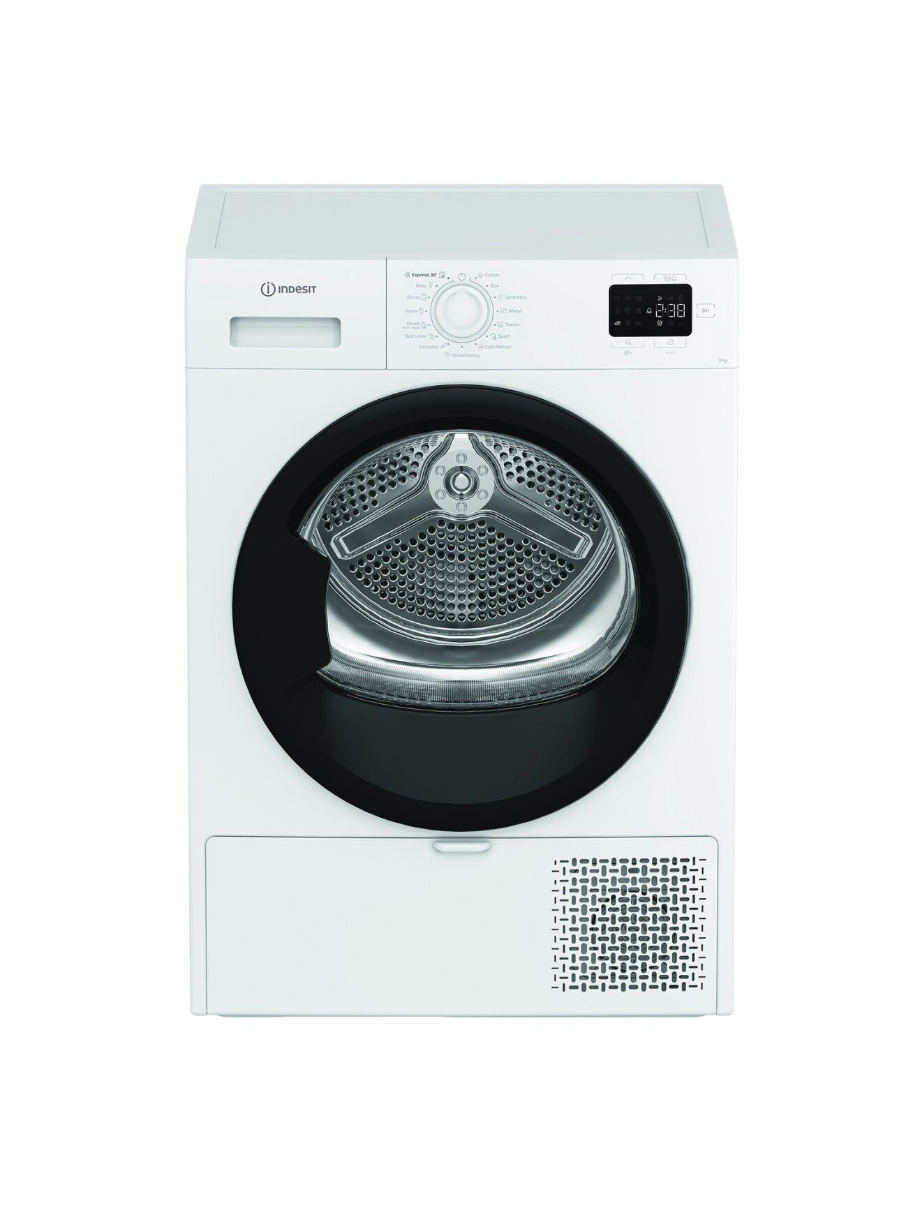 INDESIT Dryer Machine | C YD 92D WB EE | Energy efficiency class E | Front loading | 9 kg | Digital | Depth 60.7 cm | White