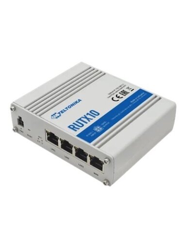 Industrial Router | RUTX10 | 802.11ac | 867 Mbit/s | 10/100/1000 Mbit/s | Ethernet LAN (RJ-45) ports 4 | Mesh Support No | MU-MiMO No | No mobile broadband | 1 | 24 month(s) Industrial Router | RUTX10 | 802.11ac | 867 Mbit/s | 10/100/1000 Mbit/s | Ethernet LAN (RJ-45) ports 4 | Mesh Support No | MU-MiMO No | No mobile broadband | 1 | 24 month(s)