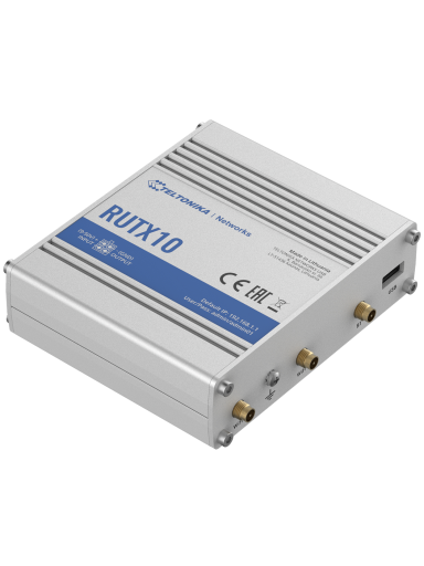 Industrial Router | RUTX10 | 802.11ac | 867 Mbit/s | 10/100/1000 Mbit/s | Ethernet LAN (RJ-45) ports 4 | Mesh Support No | MU-MiMO No | No mobile broadband | 1 | 24 month(s) Industrial Router | RUTX10 | 802.11ac | 867 Mbit/s | 10/100/1000 Mbit/s | Ethernet LAN (RJ-45) ports 4 | Mesh Support No | MU-MiMO No | No mobile broadband | 1 | 24 month(s)