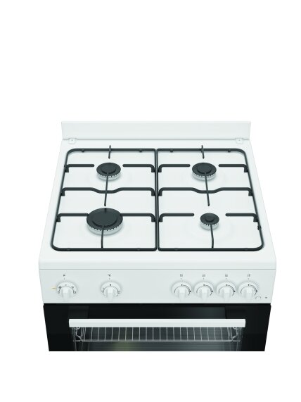 INDESIT Cooker | I6G5KCW | Hob type Gas | Oven type Electric | White | Width 60 cm | Grilling | Depth 60 cm | 72 L 2