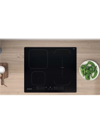 INDESIT | Hob | IB 65B60 NE | Induction | Number of burners/cooking zones 4 | Touch | Timer | Black 3 INDESIT | Hob | IB 65B60 NE | Induction | Number of burners/cooking zones 4 | Touch | Timer | Black 3
