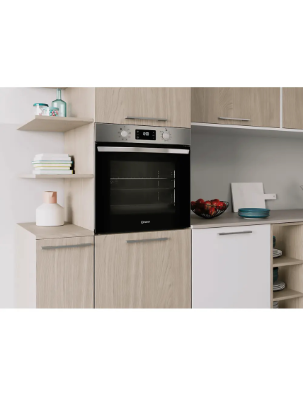 INDESIT Oven | IO 255HU X | 71 L | Electric | Hydrolytic | Electronic | Height 59.5 cm | Width 59.5 cm | Stainless steel 6 INDESIT Oven | IO 255HU X | 71 L | Electric | Hydrolytic | Electronic | Height 59.5 cm | Width 59.5 cm | Stainless steel 6