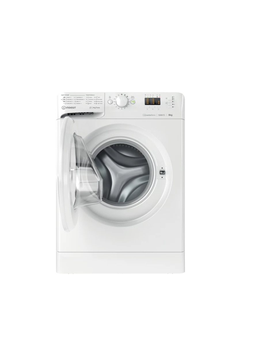 INDESIT | Washing Machine | MTWSA 61294 W EE | Energy efficiency class C | Front loading | Washing capacity 6 kg | 1200 RPM | Depth 42.5 cm | Width 59.5 cm | Display | LED | White 3