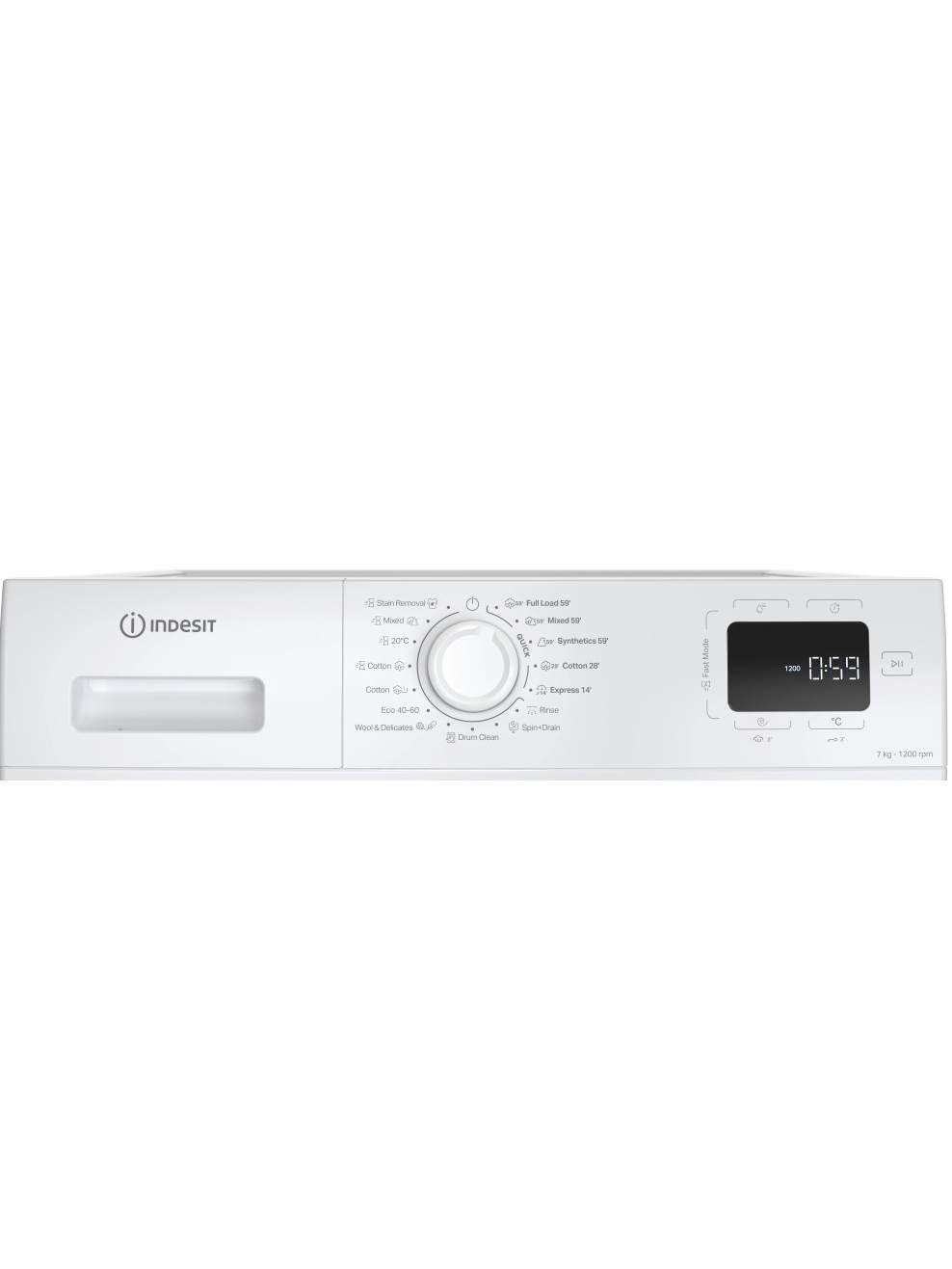 INDESIT Washing machine | IM 762 MY TIME EE | Energy efficiency class A | Front loading | Washing capacity 7 kg | 1200 RPM | Depth 50 cm | Width 60 cm | Display | Digit | Steam function | White 5 INDESIT Washing machine | IM 762 MY TIME EE | Energy efficiency class A | Front loading | Washing capacity 7 kg | 1200 RPM | Depth 50 cm | Width 60 cm | Display | Digit | Steam function | White 5