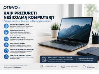 Kaip prižiūrėti nešiojamą kompiuterį, kad jis tarnautų ilgiau?