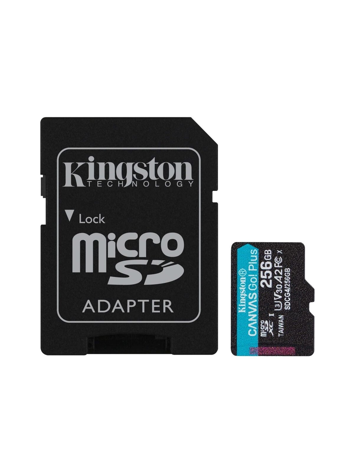 Kingston | Canvas Go! Plus | 256 GB | microSD | Flash memory class Class 10, UHS-I, U3, V30, A2