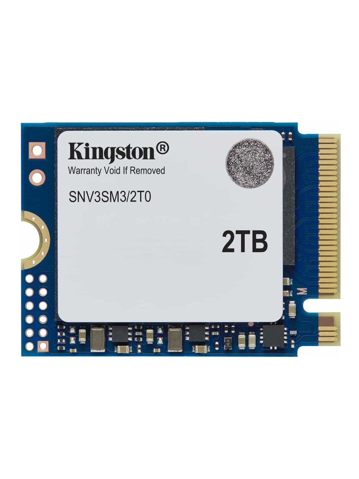 Kingston SSD | NV3 | 2000 GB | SSD form factor M.2 2230 | Solid-state drive interface PCIe 4.0 x4 NVMe | Read speed 6000 MB/s | Write speed 5000 MB/s