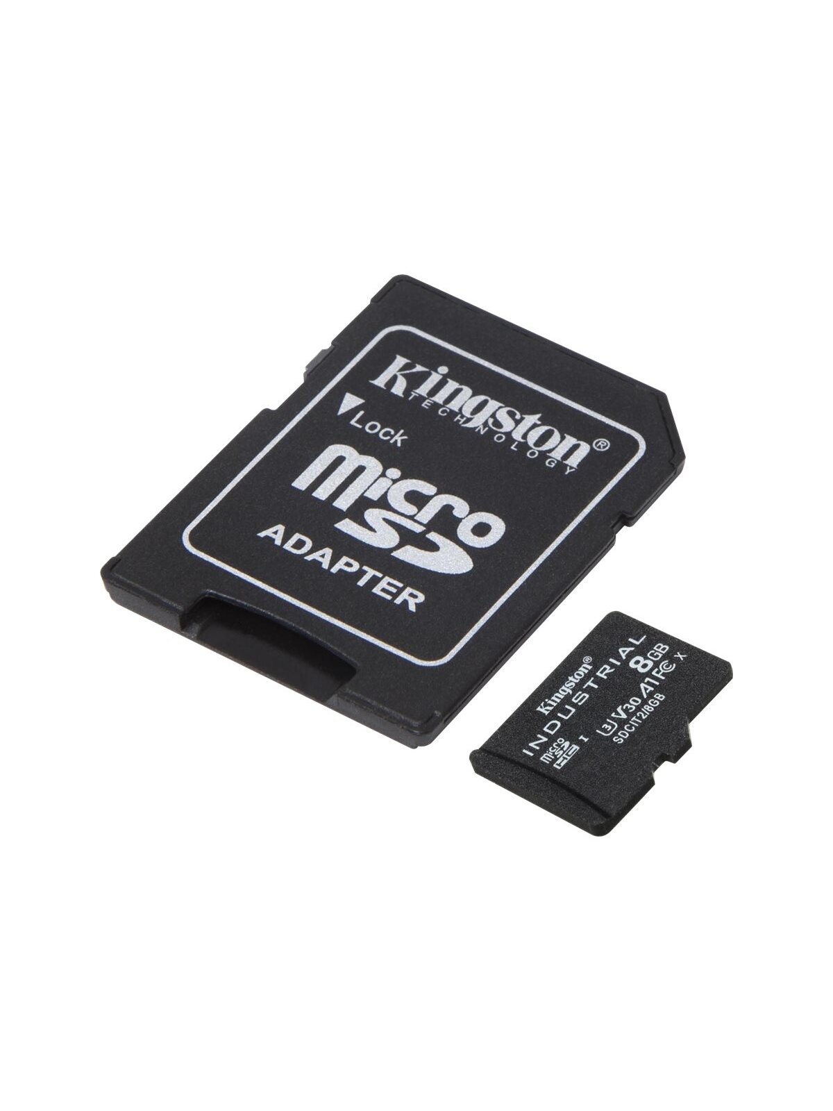 Kingston | UHS-I | 8 GB | microSDHC/SDXC Industrial Card | Flash memory class Class 10, UHS-I, U3, V30, A1 | SD Adapter 1 Kingston | UHS-I | 8 GB | microSDHC/SDXC Industrial Card | Flash memory class Class 10, UHS-I, U3, V30, A1 | SD Adapter 1