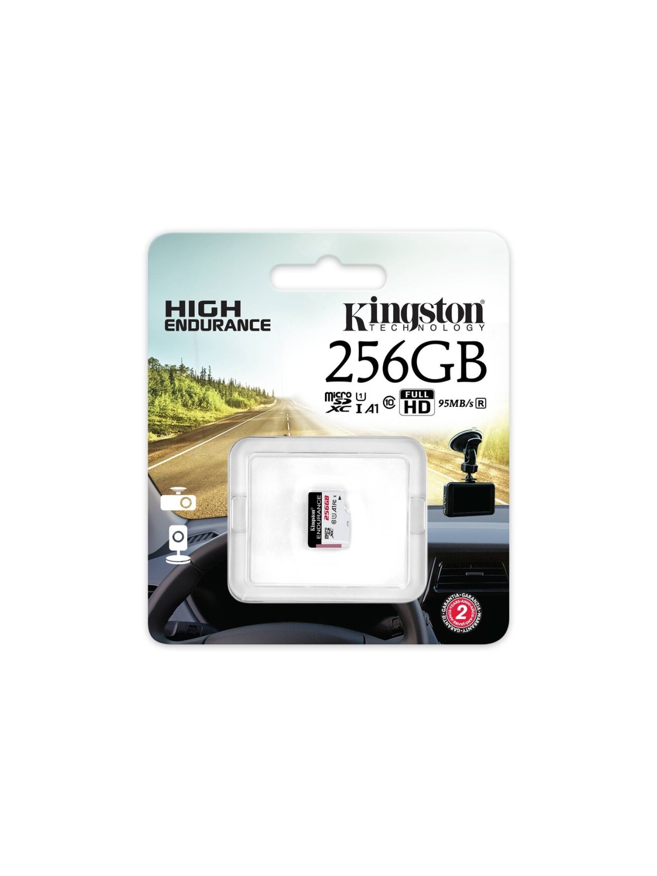 Kingston Endurance 95R | 256 GB | microSDXC | Flash memory class Class 10, UHS-I 2