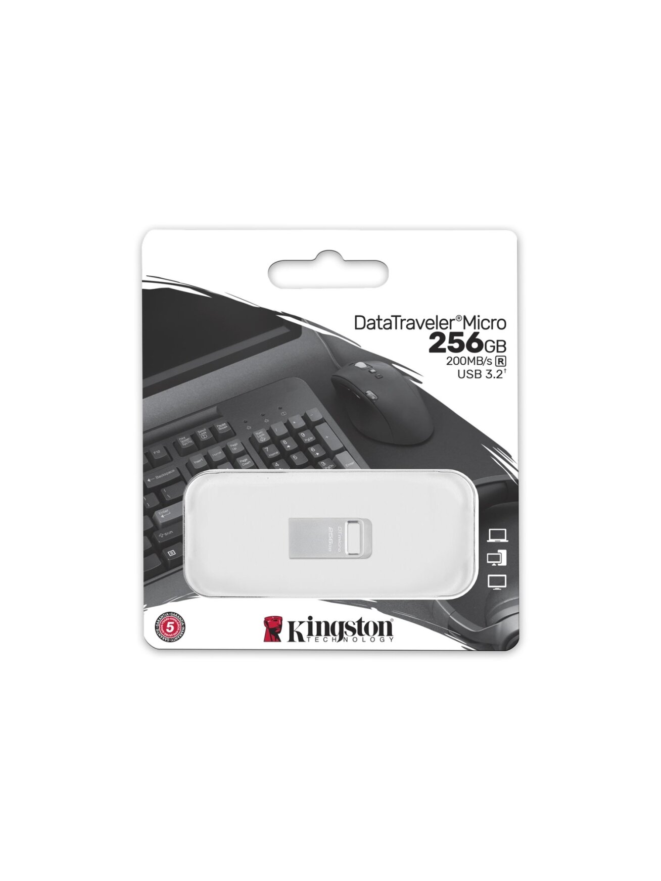 Kingston | USB 3.2 Flash Drive | DataTraveler micro | 256 GB | USB 3.2 | Silver 2 Kingston | USB 3.2 Flash Drive | DataTraveler micro | 256 GB | USB 3.2 | Silver 2