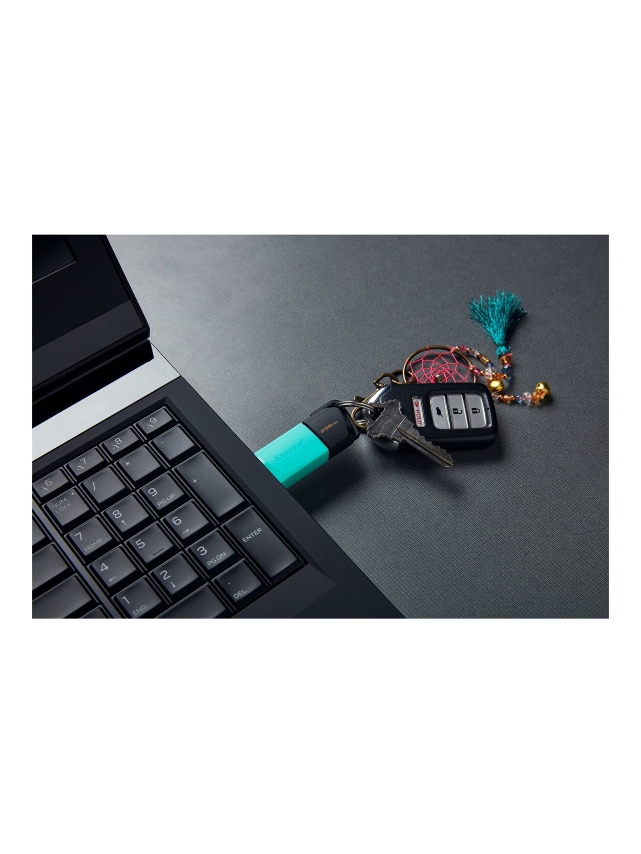 Kingston | USB Flash Drive | DataTraveler Exodia | 256 GB | USB 3.2 Gen 1 | Black/Teal 7 Kingston | USB Flash Drive | DataTraveler Exodia | 256 GB | USB 3.2 Gen 1 | Black/Teal 7