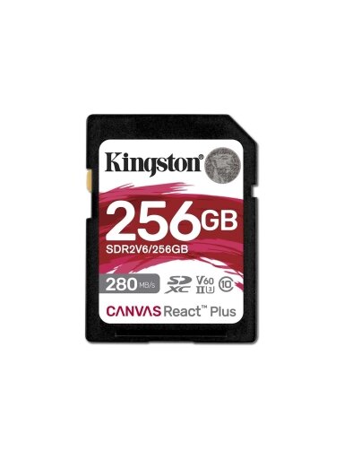 Kingston | Canvas React Plus | 256 GB | SD | Flash memory class 10
