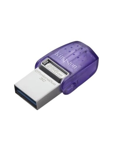 Kingston | DataTraveler | DT Micro Duo 3C | 256 GB | USB Type-C and Type-A | Purple Kingston | DataTraveler | DT Micro Duo 3C | 256 GB | USB Type-C and Type-A | Purple
