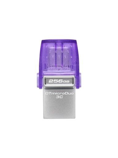 Kingston | DataTraveler | DT Micro Duo 3C | 256 GB | USB Type-C and Type-A | Purple Kingston | DataTraveler | DT Micro Duo 3C | 256 GB | USB Type-C and Type-A | Purple