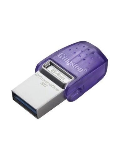 Kingston | DataTraveler | DT Micro Duo 3C | 64 GB | USB Type-C and Type-A | Purple Kingston | DataTraveler | DT Micro Duo 3C | 64 GB | USB Type-C and Type-A | Purple