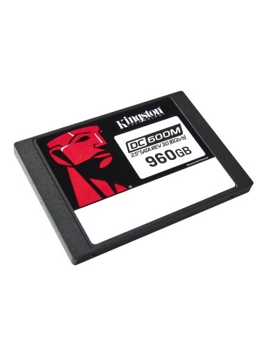 Kingston DC600M | 960 GB | SSD form factor 2.5" | Solid-state drive interface SATA Rev. 3.0 | Read speed 560 MB/s | Write speed 530 MB/s