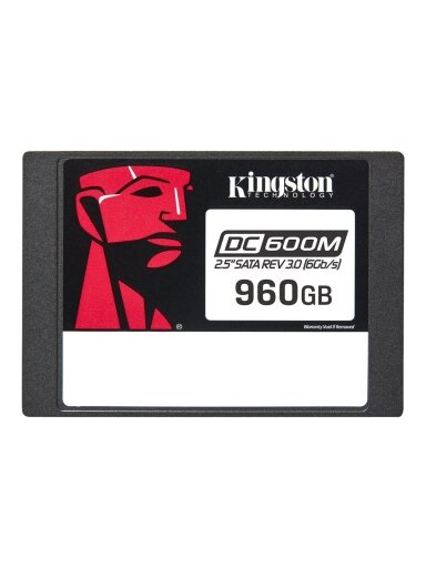 Kingston DC600M | 960 GB | SSD form factor 2.5" | Solid-state drive interface SATA Rev. 3.0 | Read speed 560 MB/s | Write speed 530 MB/s