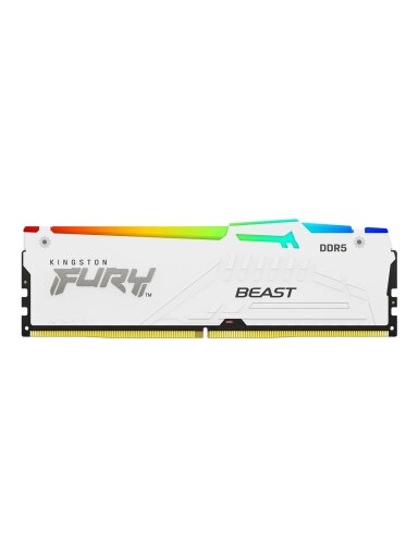 Kingston KF564C32BWEA-16 16GB 6400MT/s DDR5 CL32 DIMM FURY Beast White RGB EXPO | Kingston