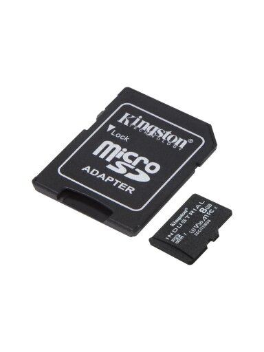 Kingston | UHS-I | 8 GB | microSDHC/SDXC Industrial Card | Flash memory class Class 10, UHS-I, U3, V30, A1 | SD Adapter