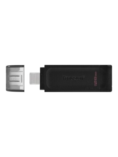 Kingston | USB Flash Drive | DataTraveler 70 | 128 GB | USB 3.2 Gen 1 Type-C | Black Kingston | USB Flash Drive | DataTraveler 70 | 128 GB | USB 3.2 Gen 1 Type-C | Black