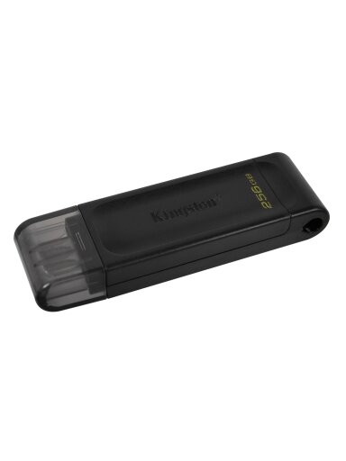Kingston | USB Flash Drive | DataTraveler 70 | 256 GB | USB 3.2 Gen 1 Type-C | Black Kingston | USB Flash Drive | DataTraveler 70 | 256 GB | USB 3.2 Gen 1 Type-C | Black