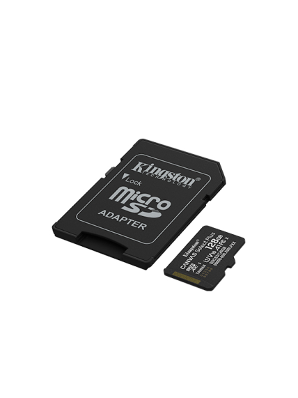 Kingston Canvas Select Plus | 128 GB | microSD | Flash memory class Class 10, UHS-I, U1/U3, video class 10/30, A1 1 Kingston Canvas Select Plus | 128 GB | microSD | Flash memory class Class 10, UHS-I, U1/U3, video class 10/30, A1 1