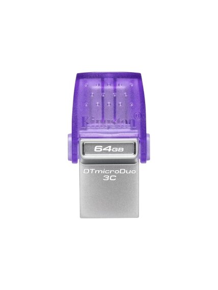 Kingston | DataTraveler | DT Micro Duo 3C | 64 GB | USB Type-C and Type-A | Purple