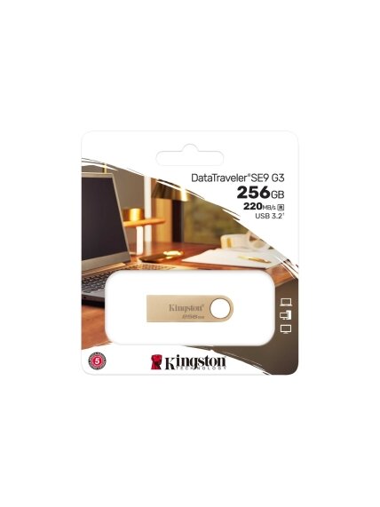 Kingston DataTraveler SE9 G3 | 256 GB | USB 3.2 | Gold 2 Kingston DataTraveler SE9 G3 | 256 GB | USB 3.2 | Gold 2