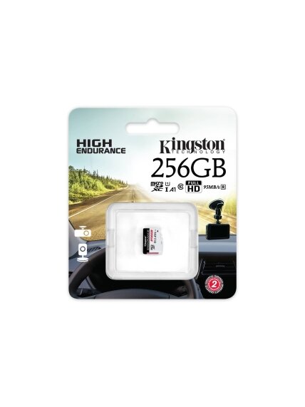 Kingston Endurance 95R | 256 GB | microSDXC | Flash memory class Class 10, UHS-I 2
