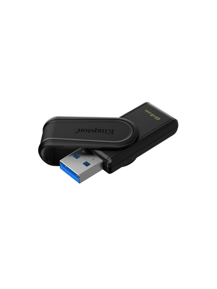 Kingston USB Flash Drive | DataTraveler Exodia S | 64 GB | USB 3.2 Gen 1 | Black 1 Kingston USB Flash Drive | DataTraveler Exodia S | 64 GB | USB 3.2 Gen 1 | Black 1