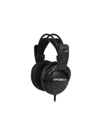 Koss | Headphones DJ Style | UR20 | Wired | On-Ear | Black | Noise canceling 1 Koss | Headphones DJ Style | UR20 | Wired | On-Ear | Black | Noise canceling 1