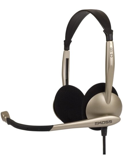 Koss | Headphones | CS100 | Wired | On-Ear | Microphone | Black/Gold 2