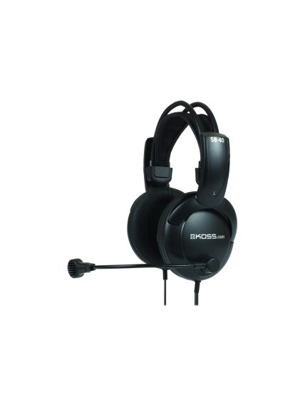 Koss | Headphones | SB40 | Wired | On-Ear | Microphone | Black