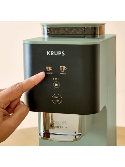 Krups Coffee Crush Coffee maker SA401LE0, Black/Green 2