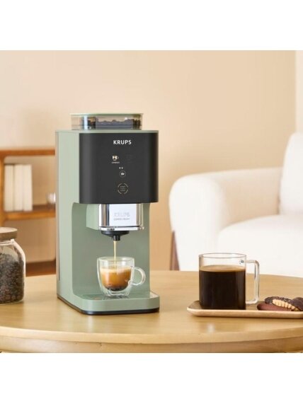Krups Coffee Crush Coffee maker SA401LE0, Black/Green 5