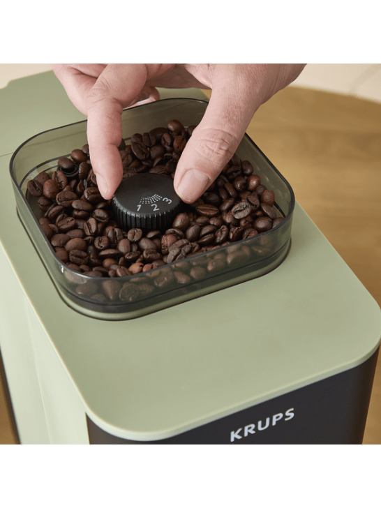 Krups Coffee Crush Coffee maker SA401LE0, Black/Green 3
