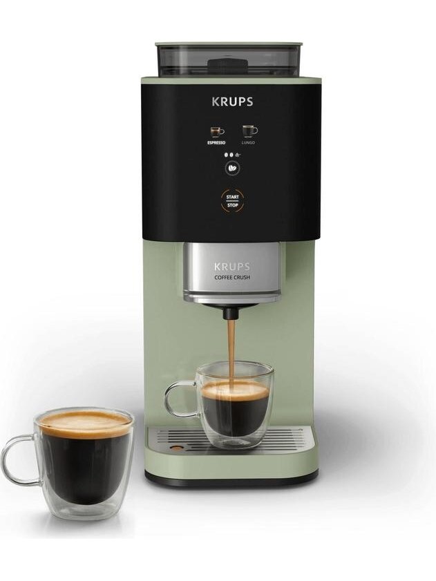 Krups Coffee Crush Coffee maker SA401LE0, Black/Green Krups Coffee Crush Coffee maker SA401LE0, Black/Green