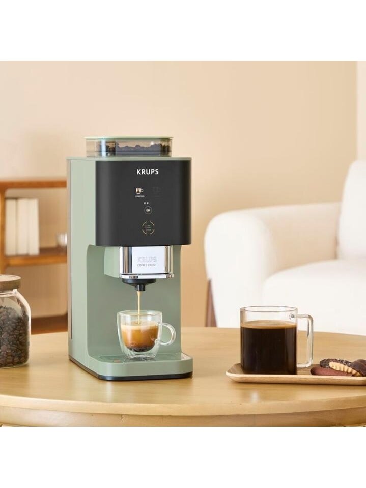 Krups Coffee Crush Coffee maker SA401LE0, Black/Green 5