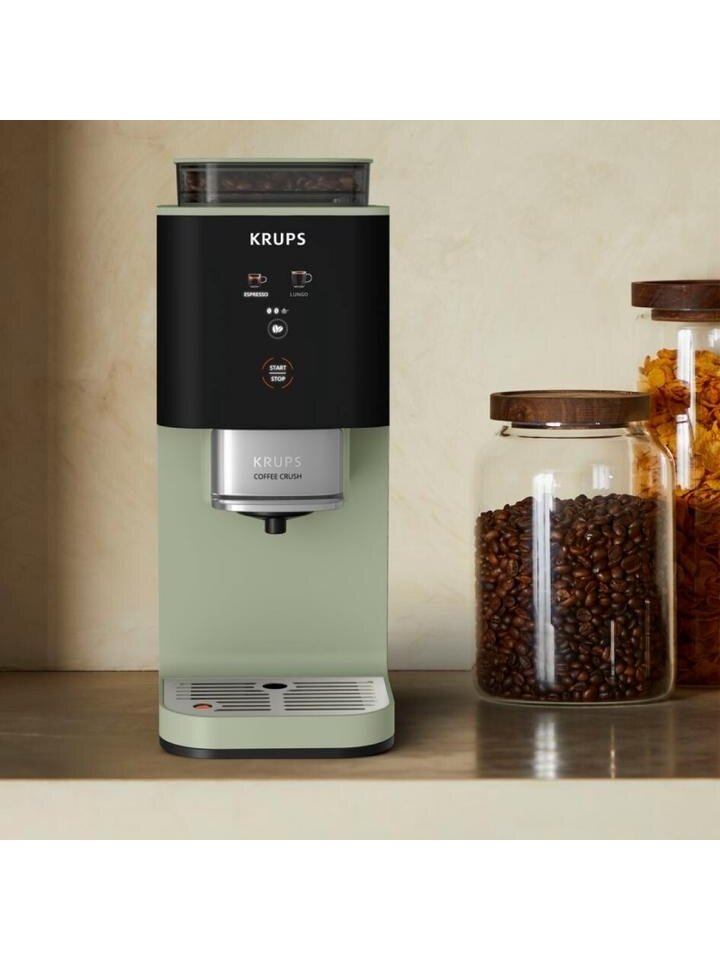 Krups Coffee Crush Coffee maker SA401LE0, Black/Green 1