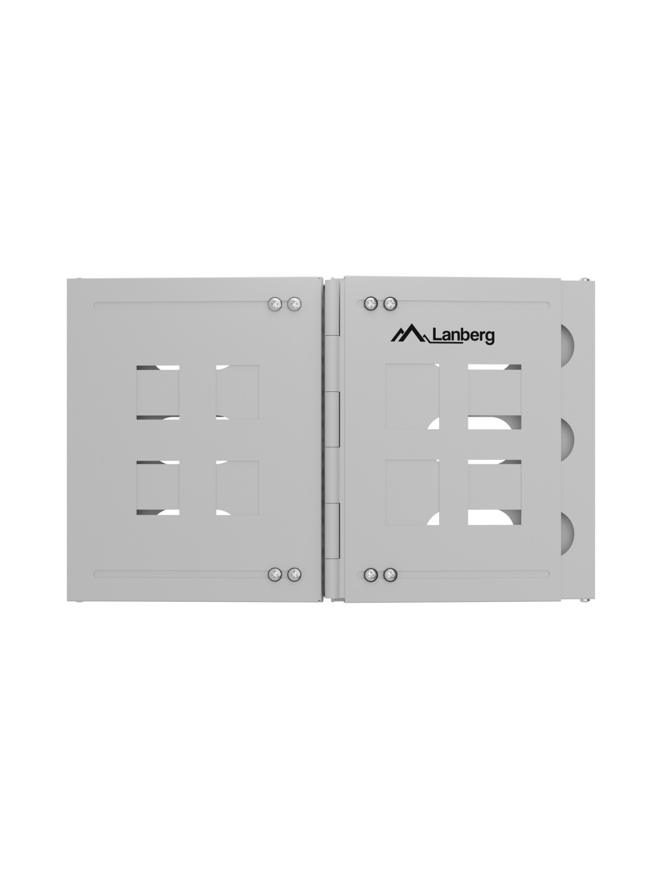 Lanberg Folding Bracket Wall-mount 19" 6U | FB01-5406-10S | Grey 2