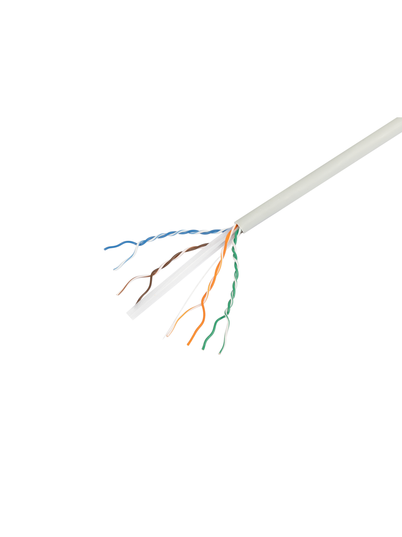 Lanberg Lan Cable Cat.6 UTP 305M Solid CU LSZH Grey CPR+ Fluke Passed | LCU6L-11CU-0305-S 1