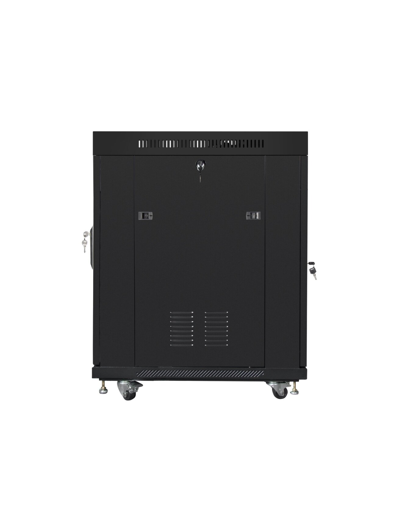 Lanberg | Rack cabinet 19" free-standing 15U/600x800 (flat pack) with glass door, LCD | FF01-6815-12BL | Black 3 Lanberg | Rack cabinet 19" free-standing 15U/600x800 (flat pack) with glass door, LCD | FF01-6815-12BL | Black 3