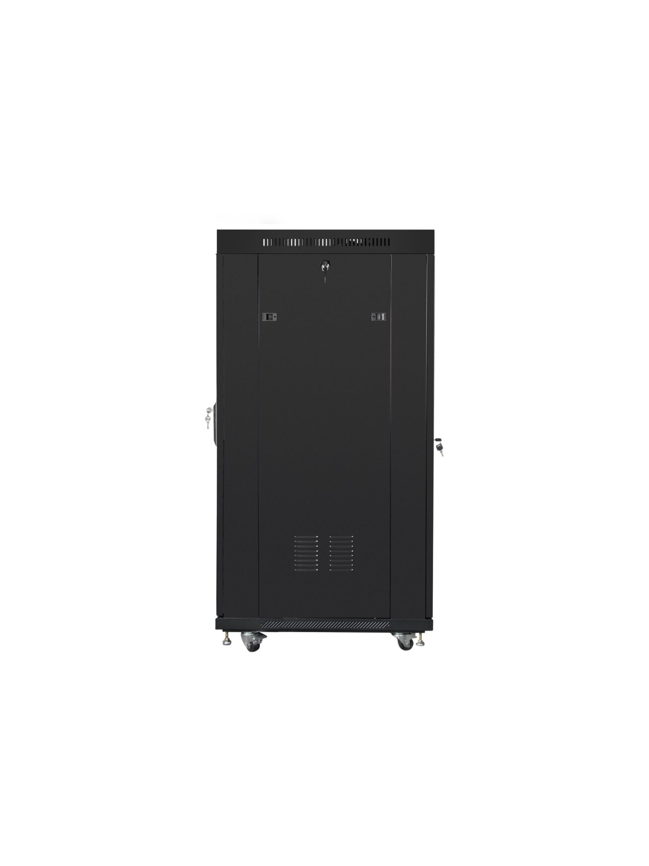 Lanberg | Rack cabinet 19" free-standing 27U/600x800 (flat pack) with mesh door, LCD | FF01-6827-23BL | Black 4 Lanberg | Rack cabinet 19" free-standing 27U/600x800 (flat pack) with mesh door, LCD | FF01-6827-23BL | Black 4