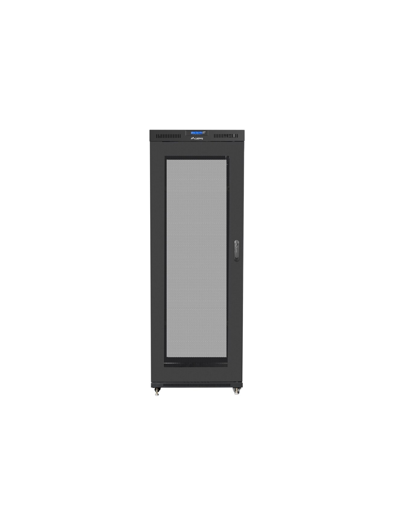 Lanberg | Rack cabinet 19" free-standing 42U/800x1000 (flat pack) with mesh door, LCD | FF01-8042-23BL | Black 1 Lanberg | Rack cabinet 19" free-standing 42U/800x1000 (flat pack) with mesh door, LCD | FF01-8042-23BL | Black 1
