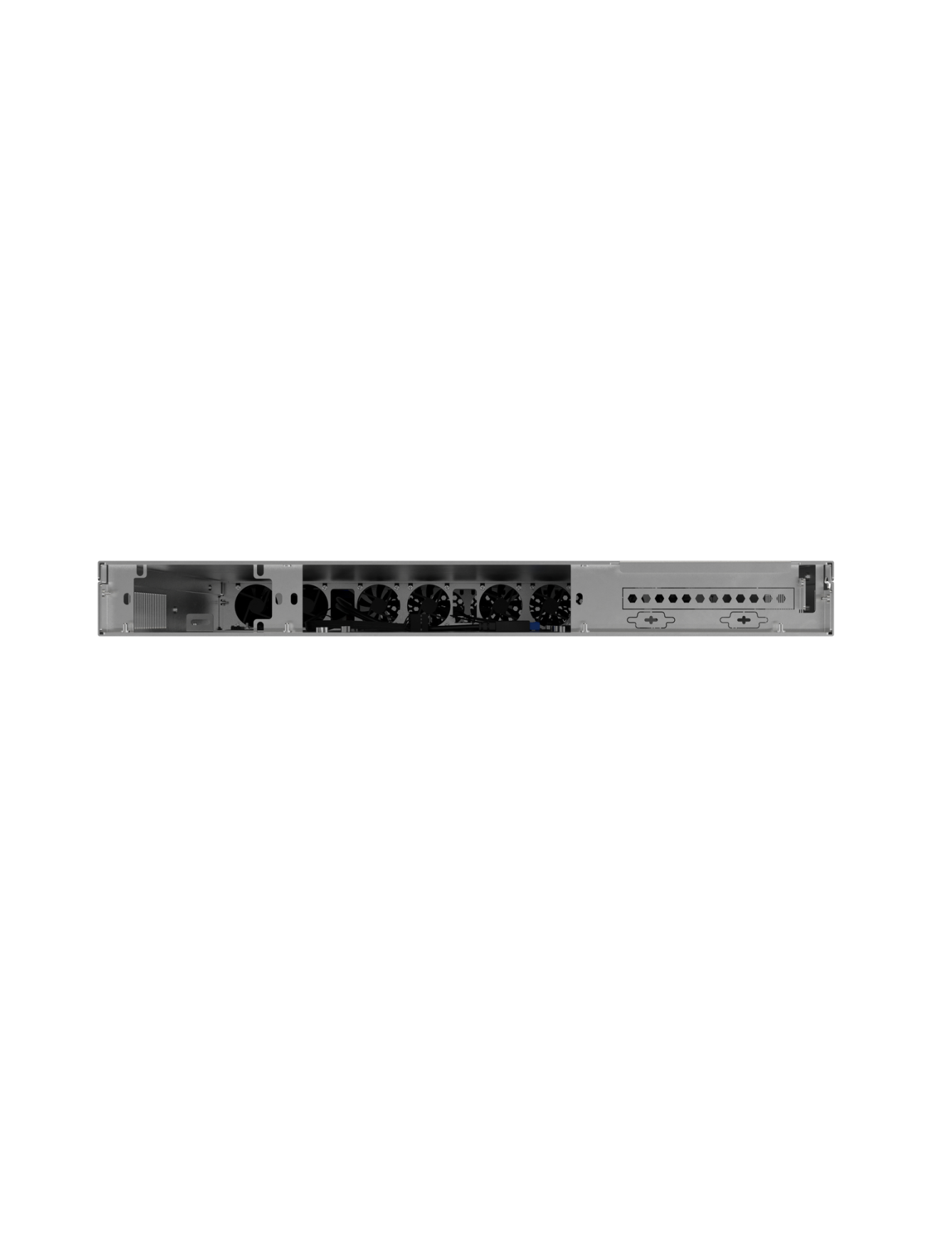 Lanberg Rackmount server chassis E-ATX 650/12 19"/1U | SC01-6501-12B | Black 7
