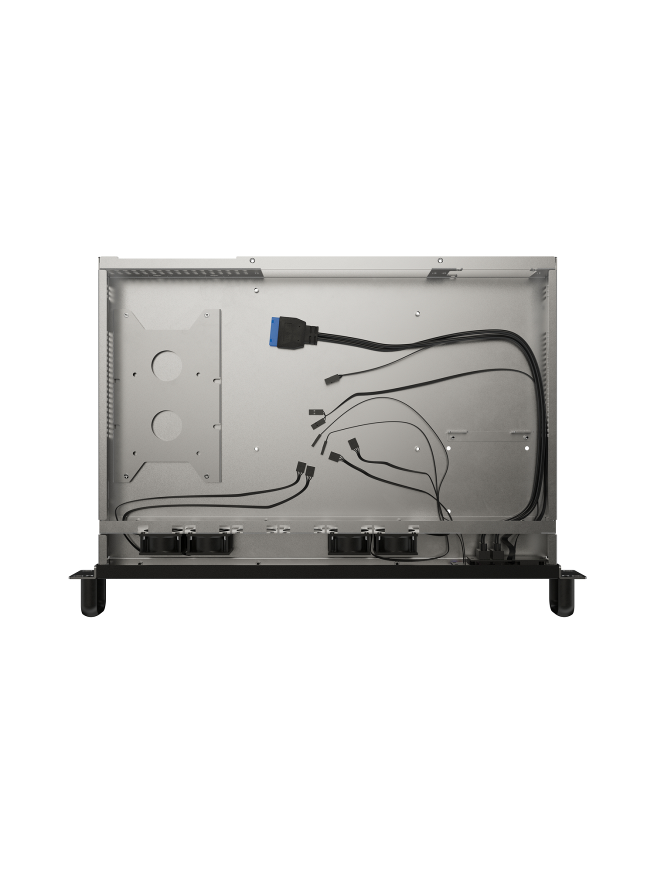 Lanberg Rackmount server chassis ITX 300/10 19"/1U | SC01-3001-10B | Black 5
